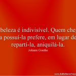 A beleza é indivisível. Quem chega a possuí-la prefere, em lugar de repartí-la, aniquilá-la.