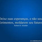 Deixe suas esperanças, e não seus ferimentos, moldarem seu futuro.