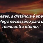 A distância como pausa: O fôlego necessário para um reencontro eterno