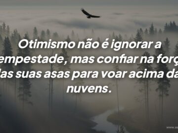 Frases de motivação: como o otimismo ajuda você a voar acima das tempestades