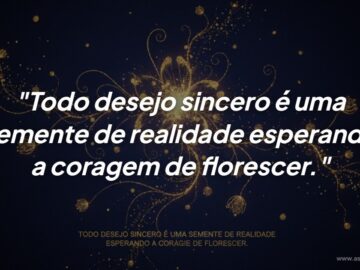 O Poder do Desejo Sincero: Cultivando a Coragem para Florescer