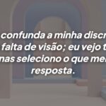 O silêncio não é ausência de visão