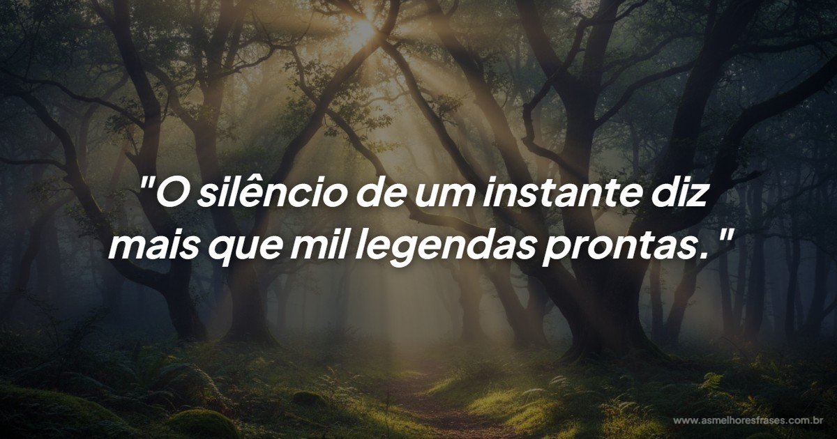 Mensagem de reflexão: O valor do silêncio na era digital
