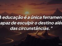 O poder da educação: Esculpindo destinos além das circunstâncias