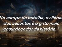 O silêncio dos ausentes: O grito da história no campo de batalha