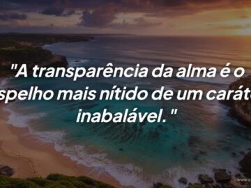Transparência da alma: O Espelho de um Caráter Inabalável