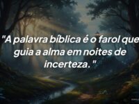 A palavra bíblica: O farol definitivo para guiar sua alma na incerteza
